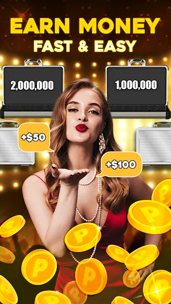 Deal Be Richest: Vegas Coin (Голден Дил Зе Миллион Прайз)  [МОД Много денег] Screenshot 1