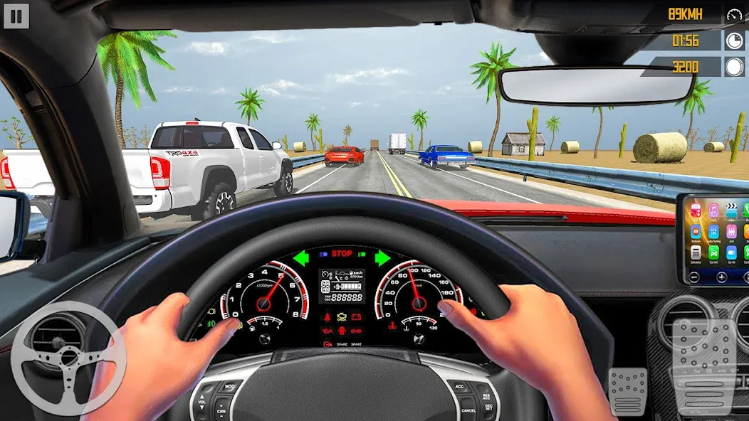 VR Traffic Racing In Car Drive (ВР Трафик Гонки на Автомобиле Вождения)  [МОД Все открыто] Screenshot 2