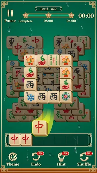 Mahjong Solitaire: 3 Tiles (Маджонг Классик)  [МОД Unlocked] Screenshot 2