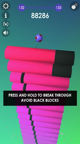 Ball: Blast colorful bricks 3d  [МОД Unlocked] Screenshot 1