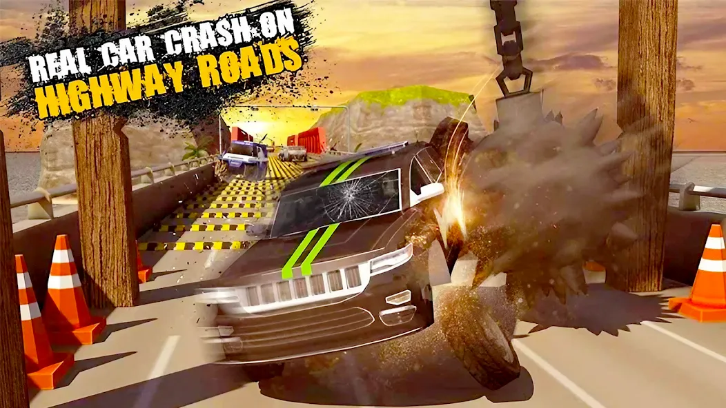 Car Crash Speed Bump Car Games  [МОД Бесконечные монеты] Screenshot 1