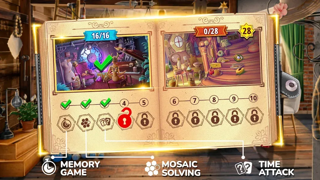 Books of Wonder Hidden Objects  [МОД Unlocked] Screenshot 2
