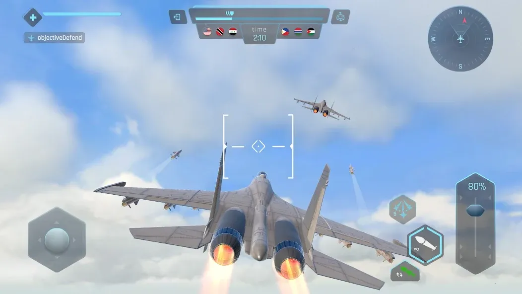 Sky Warriors: Airplane Games (Скай Ворриорс)  [МОД Все открыто] Screenshot 3