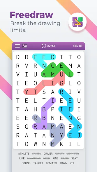 Word Search Colorful  [МОД Unlocked] Screenshot 5