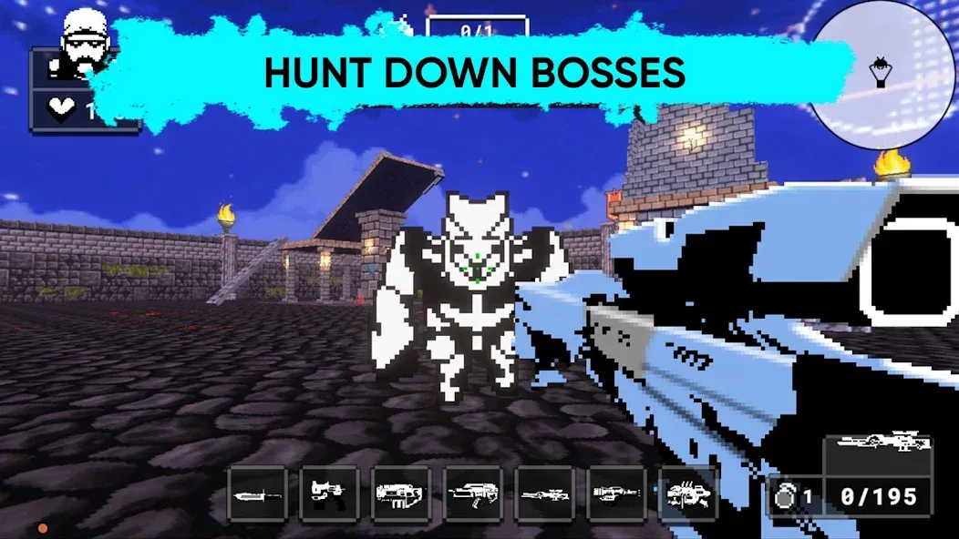 Doomsday pixel shooter 3d (Дум пиксельный шутер 3D)  [МОД Unlimited Money] Screenshot 2