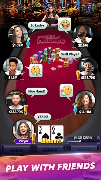 Mega Hit Poker: Texas Holdem (Мега Хит Покер)  [МОД Unlimited Money] Screenshot 4