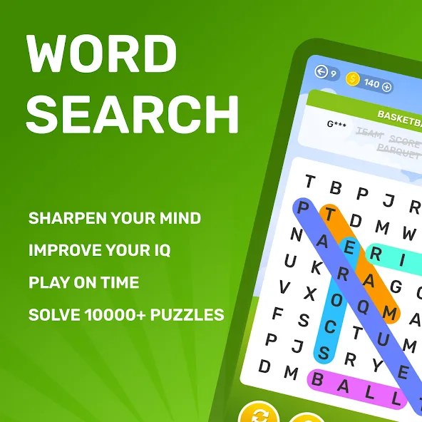 Word Search Puzzle Game  [МОД Все открыто] Screenshot 1