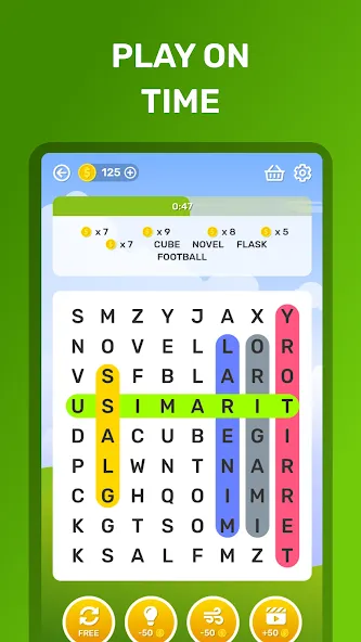 Word Search Puzzle Game  [МОД Все открыто] Screenshot 3