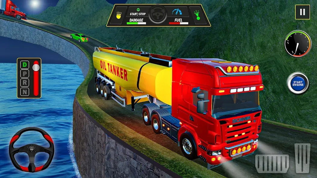 Offroad Oil Tanker Truck Games (Оффроуд Игры на машинецистерне для нефти)  [МОД Все открыто] Screenshot 3