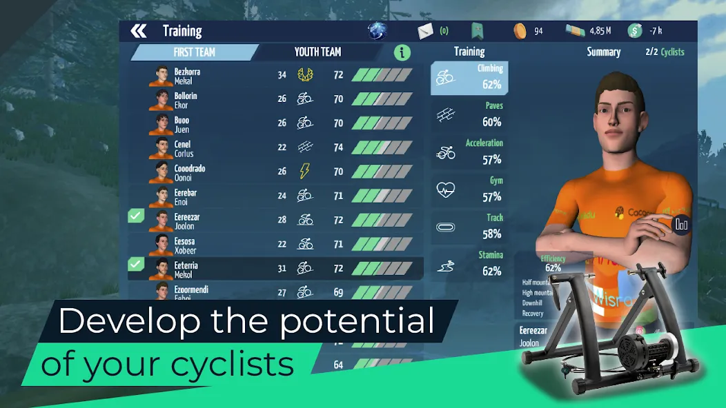 Live Cycling Manager 2023 (Лайв Сайклинг Менеджер 2023)  [МОД Unlocked] Screenshot 4