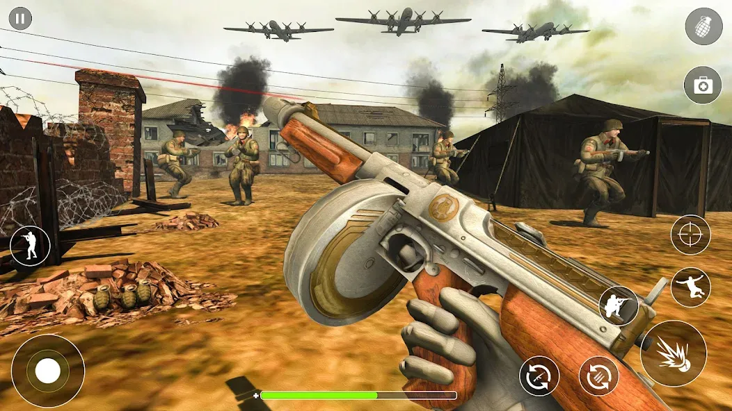 WW2 Survival Shooter :Gun fire (Вторая Мировая Война  )  [МОД Menu] Screenshot 4