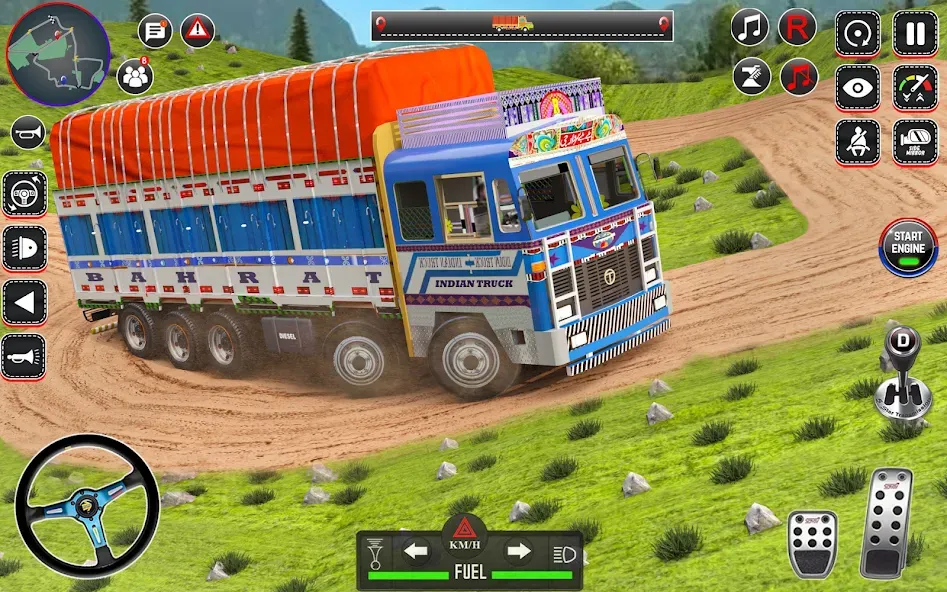 Indian Truck Drive Truck Games (Индийский грузовой симулятор)  [МОД Все открыто] Screenshot 3