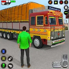 Взломанная Indian Truck Drive Truck Games (Индийский грузовой симулятор)  [МОД Все открыто] - стабильная версия apk на Андроид