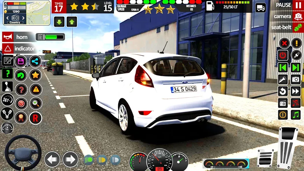 School Car Game 3d Car Driving  [МОД Бесконечные монеты] Screenshot 3