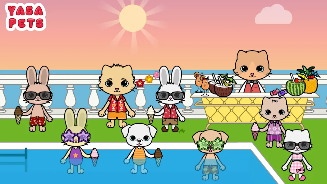 Yasa Pets Vacation (Яса Петс Вакейшн)  [МОД Бесконечные деньги] Screenshot 3