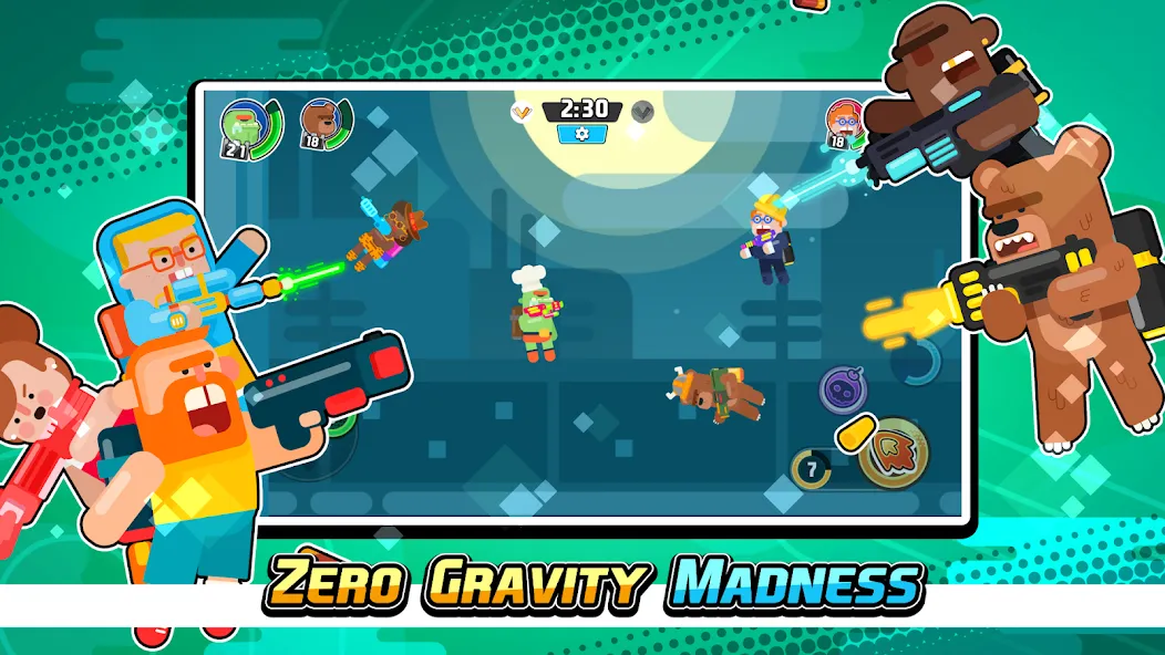 Gravity Brawl: Hero Shooter  [МОД Unlocked] Screenshot 1