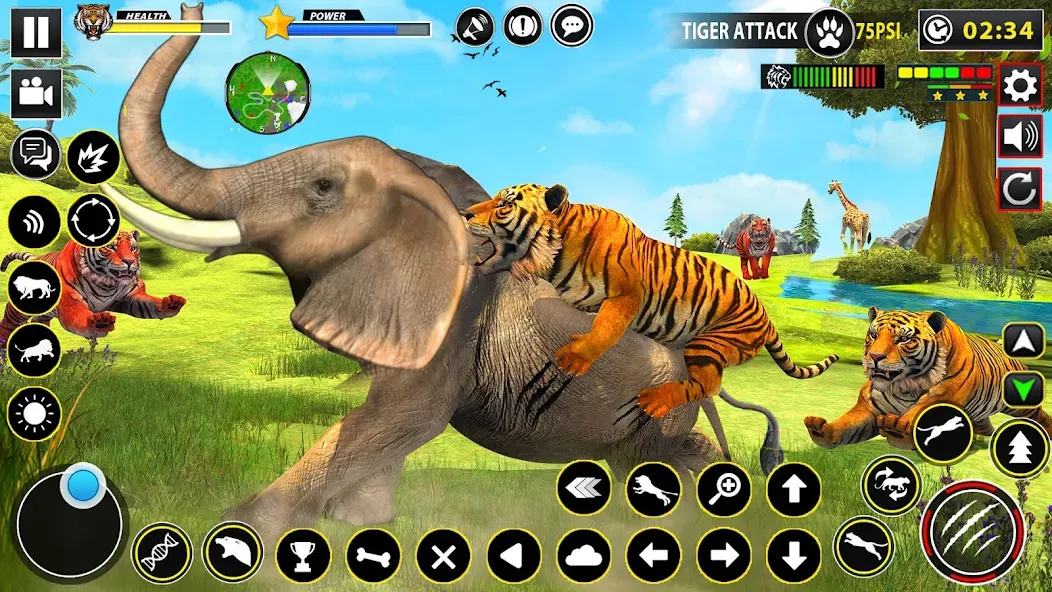 Tiger Simulator Lion games 3D (Тигровый Симулятор Игр Льва 3D)  [МОД Unlimited Money] Screenshot 3