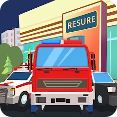 Взломанная Idle Rescue Tycoon (Айдл Рескью Тайкун)  [МОД Много монет] - полная версия apk на Андроид