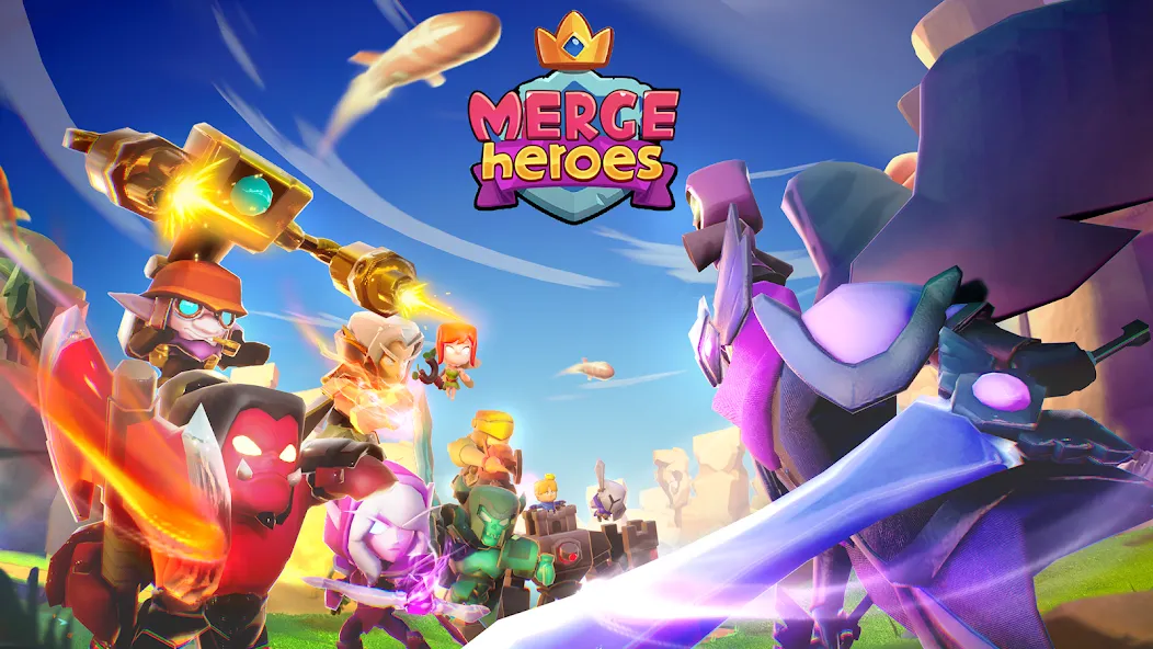 Merge Heroes: Tower Defense (Мердж Хероес)  [МОД Меню] Screenshot 1