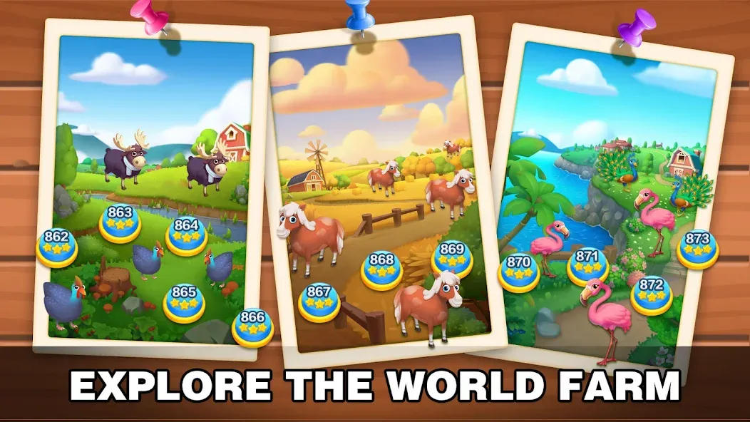 Solitaire Farm: Card Games (Соляр Фарм)  [МОД Бесконечные монеты] Screenshot 5