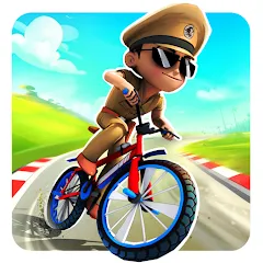 Скачать взлом Little Singham Cycle Race (Литл Сингам Велосипедная Гонка)  [МОД Много денег] - стабильная версия apk на Андроид