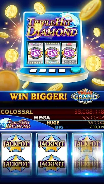 Vegas Grand Slots:Casino Games (Вегас Гранд Слоты)  [МОД Unlimited Money] Screenshot 5