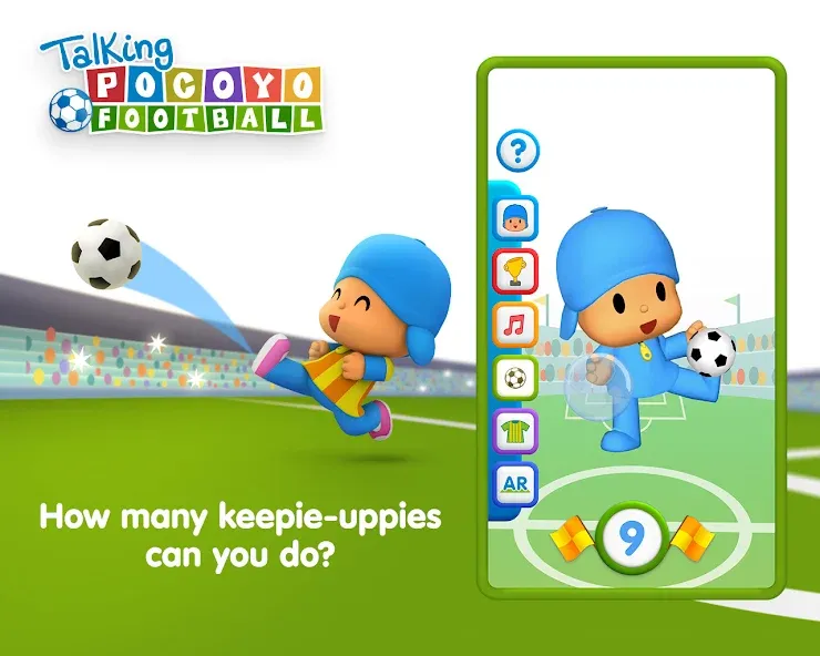 Talking Pocoyo Football  [МОД Все открыто] Screenshot 1