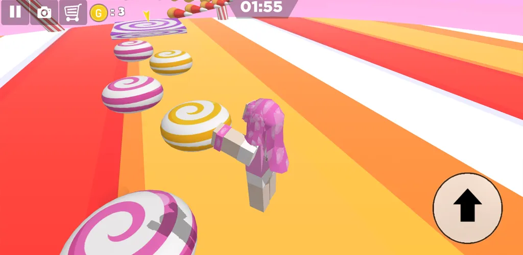 Candy Parkour Sweet girl (Кенди Паркур Свит грл)  [МОД Mega Pack] Screenshot 3