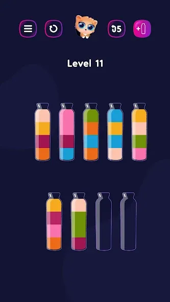 Get Color - Water Sort Puzzle  [МОД Бесконечные монеты] Screenshot 2