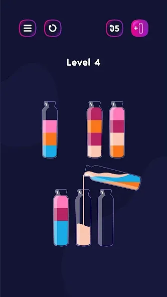 Get Color - Water Sort Puzzle  [МОД Бесконечные монеты] Screenshot 5