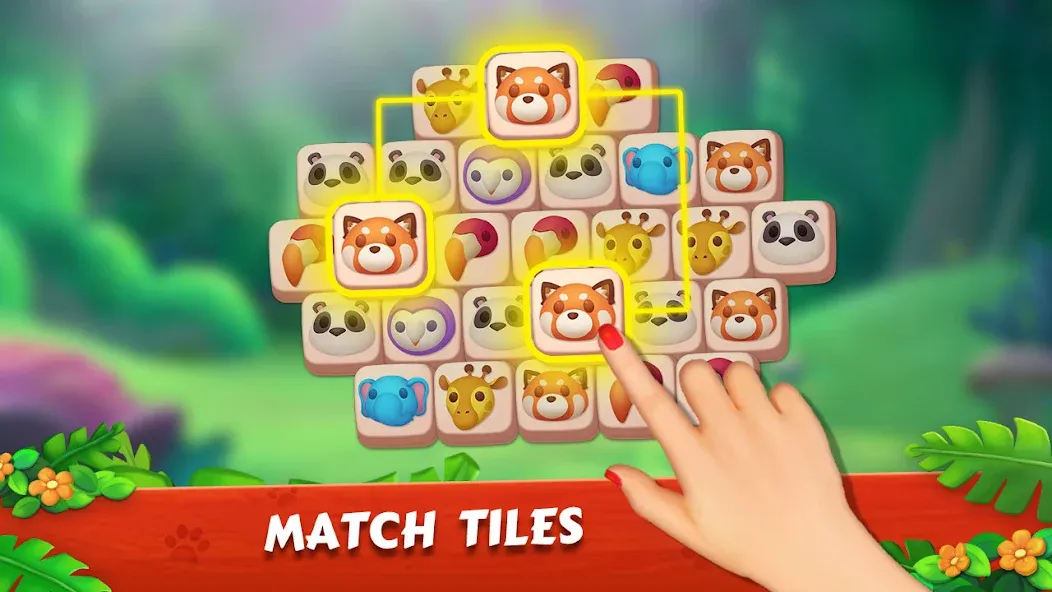 Zoo Tile - Match Puzzle Game (Зу Тайл)  [МОД Бесконечные монеты] Screenshot 4