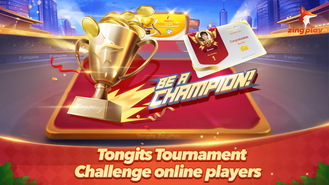 Tongits ZingPlay-Fun Challenge (Тонгитс ЗингПлэй)  [МОД Бесконечные деньги] Screenshot 1