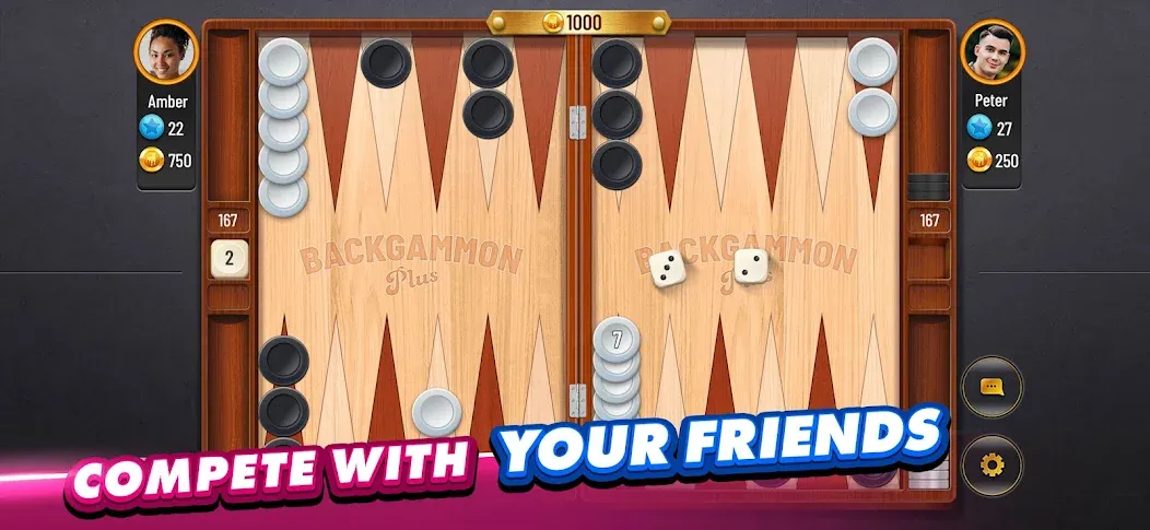 Backgammon Plus - Board Game (Бэкгаммон Плюс)  [МОД Mega Pack] Screenshot 2