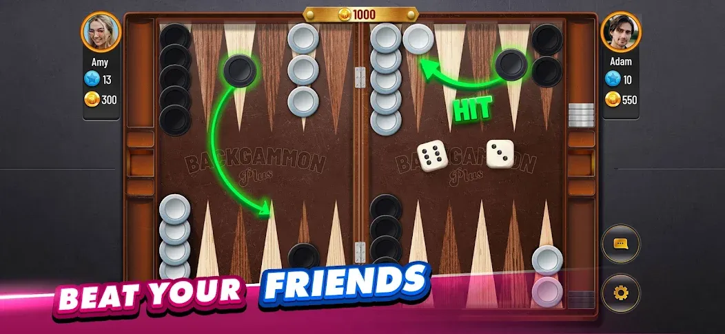 Backgammon Plus - Board Game (Бэкгаммон Плюс)  [МОД Mega Pack] Screenshot 3