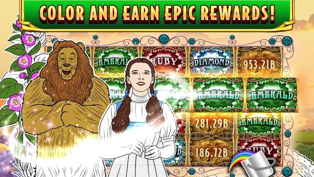 Wizard of Oz Slots Games (Волшебник из страны Оз игровой автомат)  [МОД Все открыто] Screenshot 5