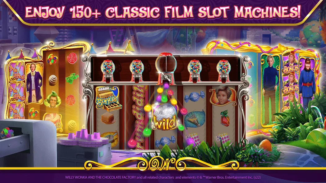 Willy Wonka Vegas Casino Slots (Вилли Вонка Вегас Казино Слоты)  [МОД Menu] Screenshot 3