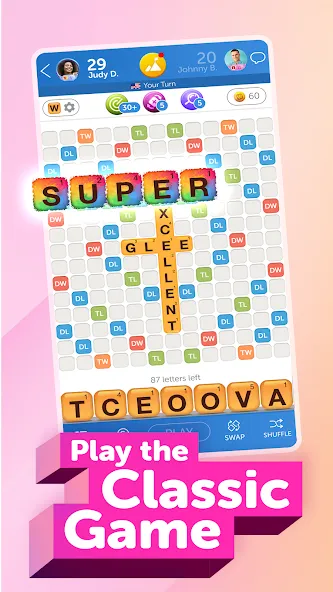 Words With Friends 2 Word Game (Вордс вит Френдс 2 Классик)  [МОД Mega Pack] Screenshot 1