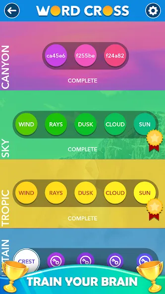 Word Cross: Offline Word Games  [МОД Mega Pack] Screenshot 4