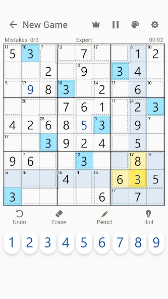 Killer Sudoku - Sudoku Puzzles  [МОД Много денег] Screenshot 3