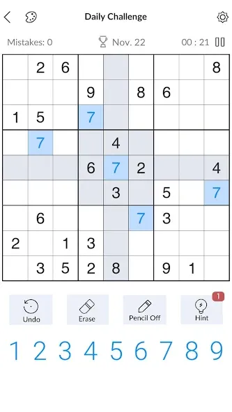 Sudoku - Classic Sudoku Puzzle  [МОД Unlocked] Screenshot 1