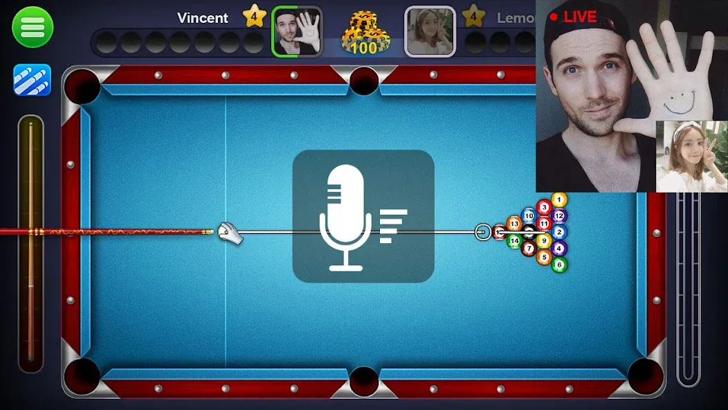 8 Ball Live - Billiards Games (Бол Лайв)  [МОД Бесконечные деньги] Screenshot 5