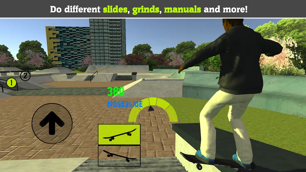 Skateboard FE3D 2 (Скейтборд 3D 2)  [МОД Бесконечные деньги] Screenshot 1