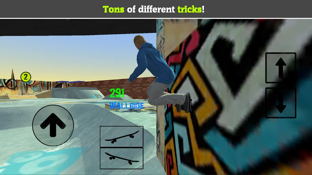 Skateboard FE3D 2 (Скейтборд 3D 2)  [МОД Бесконечные деньги] Screenshot 2