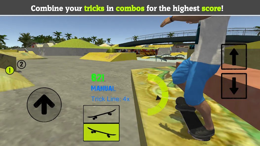 Skateboard FE3D 2 (Скейтборд 3D 2)  [МОД Бесконечные деньги] Screenshot 4