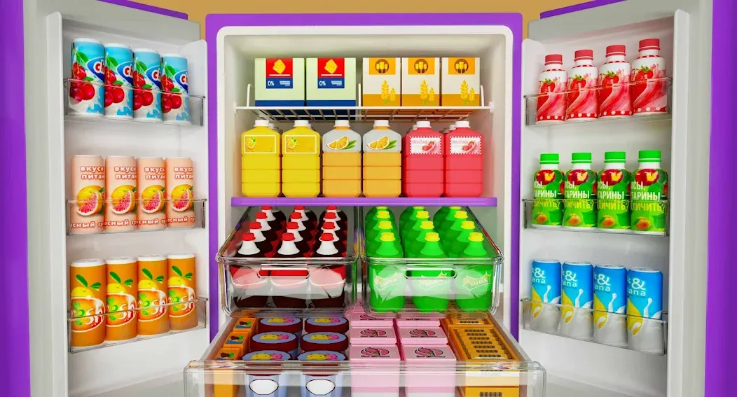 Fill Up Fridge：Organizing Game  [МОД Все открыто] Screenshot 1