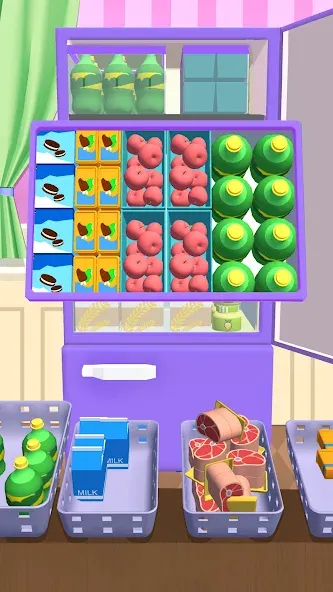 Fill Up Fridge：Organizing Game  [МОД Все открыто] Screenshot 4