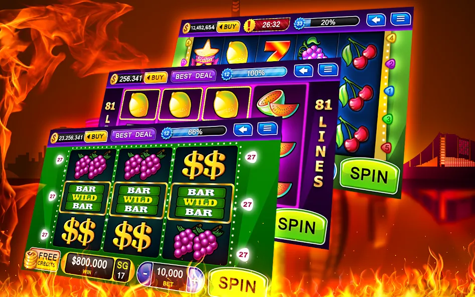 Slots - Casino Slot Machines  [МОД Menu] Screenshot 2