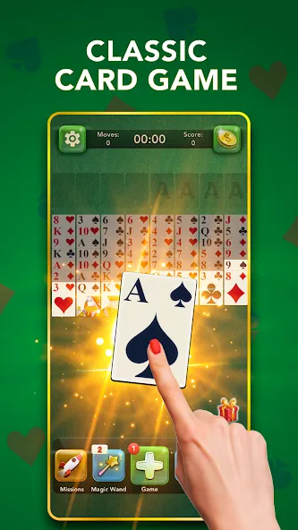 FreeCell Classic Card Game (ФриСел Классическая карточная игра)  [МОД Mega Pack] Screenshot 1