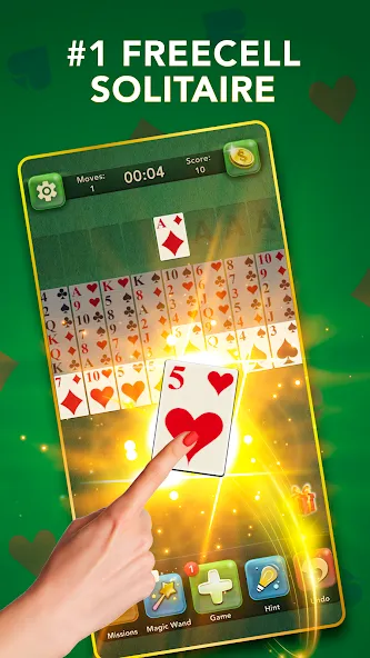 FreeCell Classic Card Game (ФриСел Классическая карточная игра)  [МОД Mega Pack] Screenshot 3