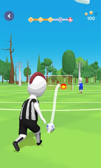 Stickman Freekick: Soccer game  [МОД Mega Pack] Screenshot 5